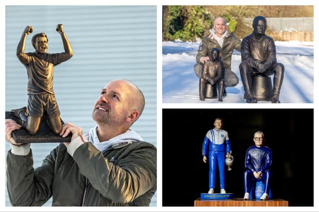 Tony has sculpted a host of Leeds greats past and present including Billy Bremner, Jack Charlton, Kalvin Philips and even current manager Daniel Farke.