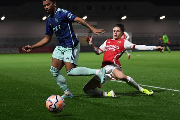 Cuba Diboe (L) left Leeds United in the summer. He has landed on his feet at a Welsh team. 