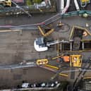 A sinkhole along Halifax Road, Hedben Bridge in Yorkshire has turned up on Google as an unlikely tourist attraction and five star reviews.