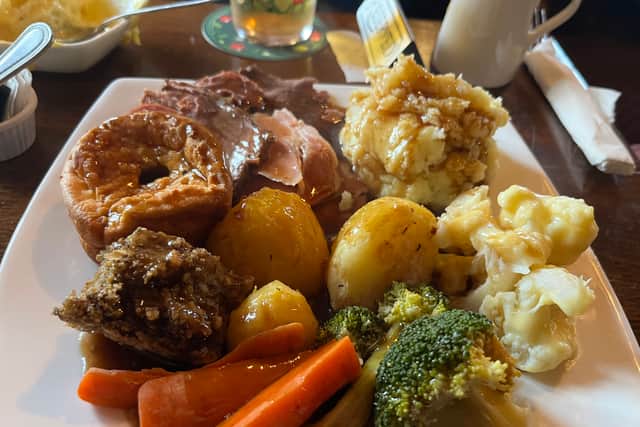 The Railway Inn's Sunday dinner was a delight.
