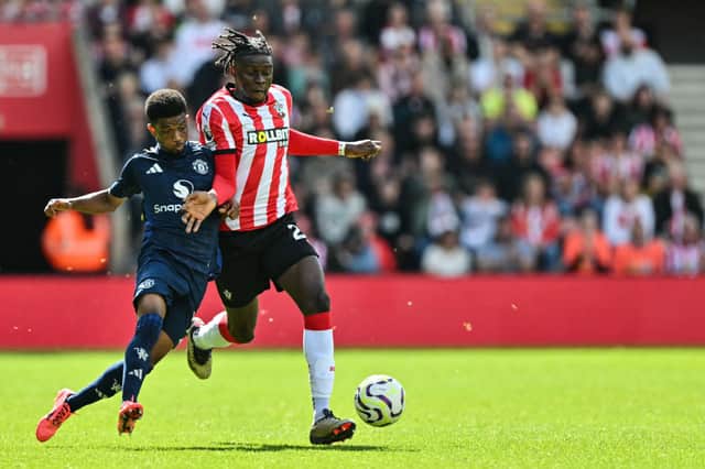 Southampton midfielder Lesley Ugochukwu. Ugochukwu will be able to face Newcastle United this weekend with Chelsea set to not cut-short his loan move