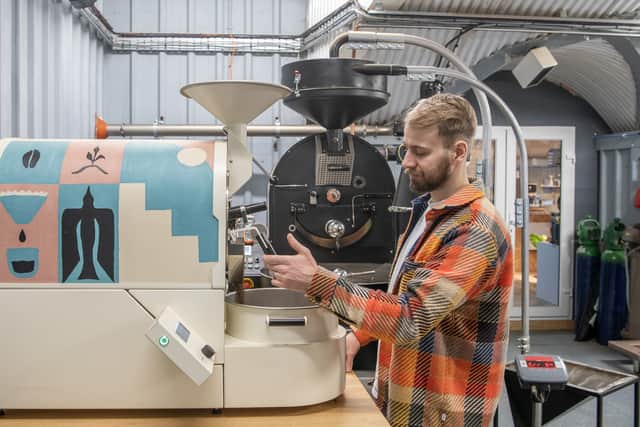 Matt and his team source coffee from farms around the world.