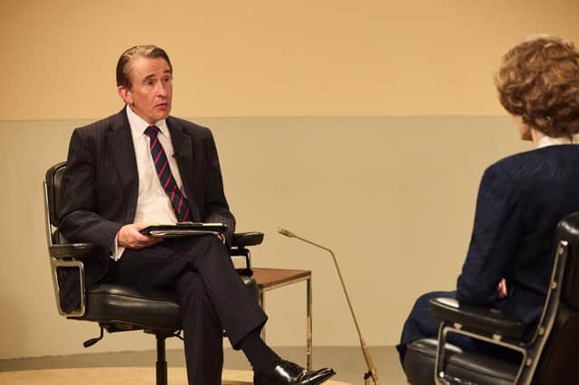 Steve Coogan as Brian Walden in Brian and Maggie