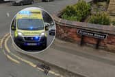 The woman was rushed to hospital with potentially life-changing injuries.