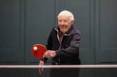 92-year-old table tennis player Ivan Pedley.