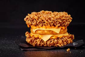 KFC: Iconic bunless burger makes a return to restaurants with a spicy kick (Photo: KFC)