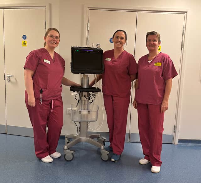 The first piece of new equipment was delivered last week.