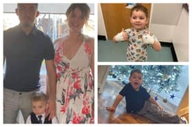 Four-year-old Jaxon underwent a 13-hour surgery at Leeds General Infirmary to remove the tumour.