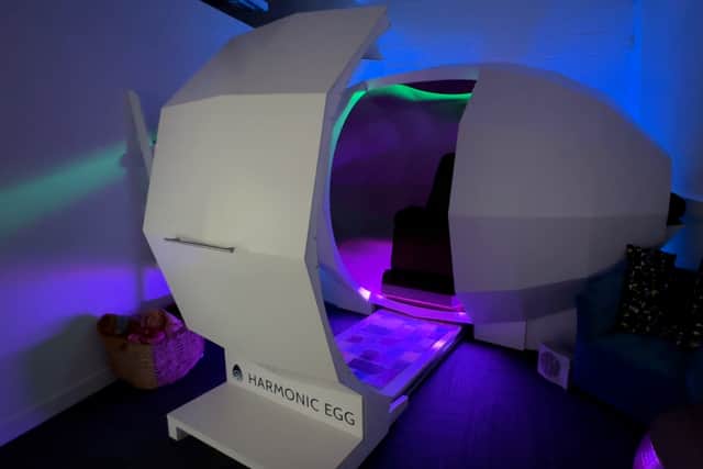 A harmonic egg designed for health and wellbeing