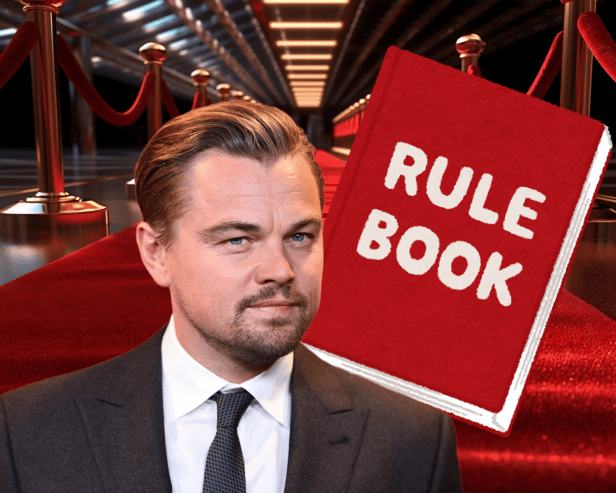 Not even Hollywood superstar Leonardo DiCaprio has been able to avoid breaking the strict rules set by many awards ceremonies