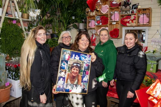 Kirstie with her daughter, Leah Cale, left and team members Shelley Fieldhouse, Sharon Ketley and Gracie-Leigh Davison.