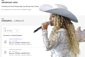 What other options do you have to secure tickets to see Beyoncé in the UK - that doesn't involve sitting in a virtual queue worrying about dynamic pricing?