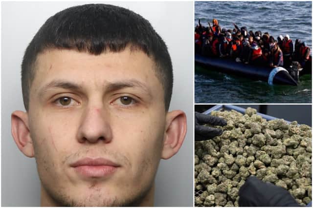 Gentian (pictured left) arrived in the UK illegally and was caught transporting drugs along the A1(M) in West Yorkshire.