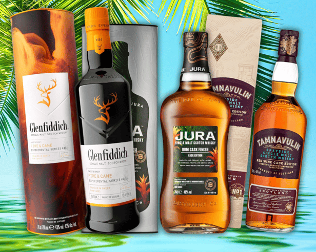 Three whiskies with distinct flavours on sale at Amazon