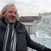 A statue has been unveiled as part of a campaign to highlight the issue of pensioner poverty this winter.