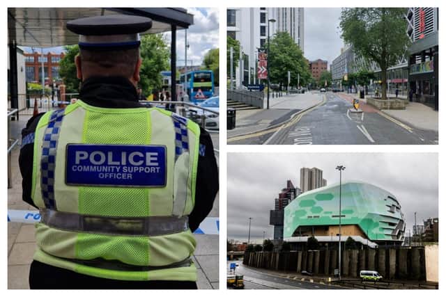Police were called to a "potentially suspicious item" on Merrion Way in Leeds.