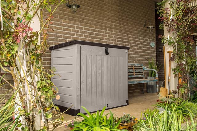 The Keter Store it Out Pro has 1,200 litres of space