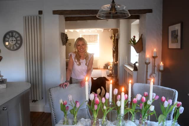 On her Instagram, Donna posts videos and photos of her latest tablescapes, flower arrangements and renovation projects.