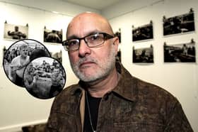 John Bolloten, documentary photographer at his Blood Brothers exhibition