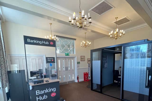 The banking hub has been opened at Wetherby Town Hall and will be open 9am-5pm, Monday to Friday