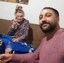 Christine Haycox, 74, pictured with her husband Hamza Dridi, 40.