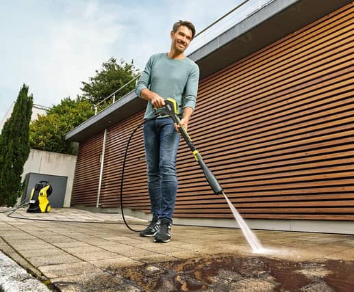 Clearing grime off paving slabs can be a therapeutic spring chore - if you've got a decent pressure washer