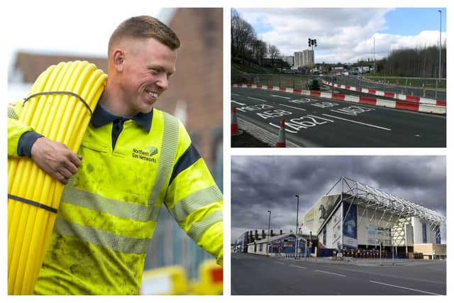 There will be a lane closure on the A58 heading away from the Armley Gyratory towards Elland Road.