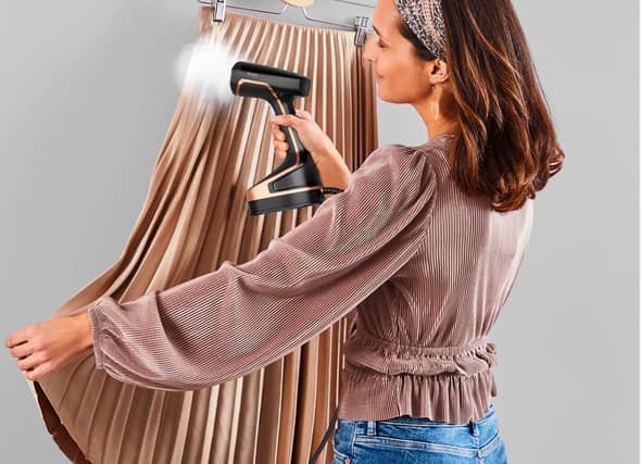 Steaming clothes takes a fraction of the time of ironing