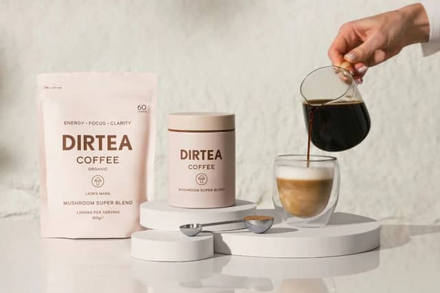 DIRTEA's award-winning mushroom coffee