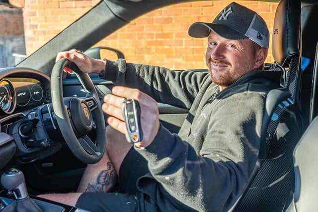 Sean Pitkin paid just 26p for his prize draw entry - and hit the jackpot