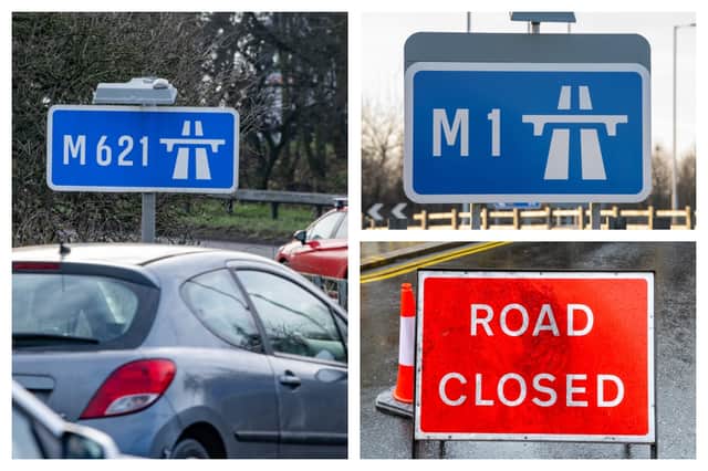 Motorists travelling from the M621 onto the M1 southbound will have to deal with a series of overnight closures.