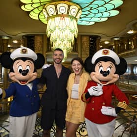 Emma and Matt Willis on board a Disney Cruise Line