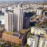 An early design image showing what the plans for the former Lloyds Banking Group offices, at Lovell Park in Leeds, could look like. Picture: Cuniff Design.