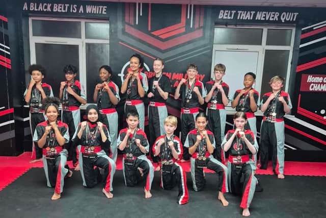 The talented British Military Martial Arts Leeds team of youngsters, who have qualified to fight at the kickboxing world championships in Germany.
