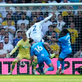 STORMING IN: Leeds United right back Jayden Bogle to score his sixth goal of the season in Saturday's win against Preston North End.