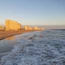 The sun rises on another packed day at Virginia Beach