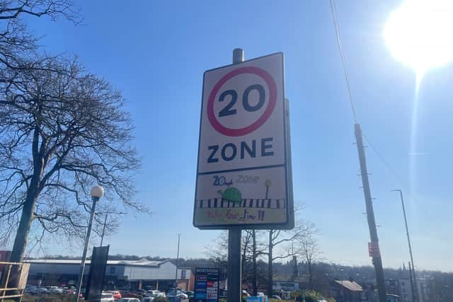 The 20mph zone on the B6157 Stonegate Road begins at the junction with Monk Bridge Road up to the junction with Stainbeck Avenue.