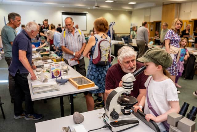 Meet geology experts, with demonstrations, storytelling and activities across site