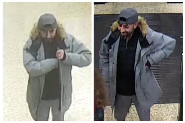 Police are searching for a suspected stalker in Leeds city centre.