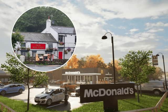 Plans for a new McDonald's drive-thru restaurant at the Old Red Lion Pub in Whinmoor, Leeds, have been refused.