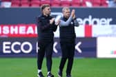 REMINDER: From Bristol City boss Liam Manning, right, pictured after October's goalless draw against Leeds United at Ashton Gate.