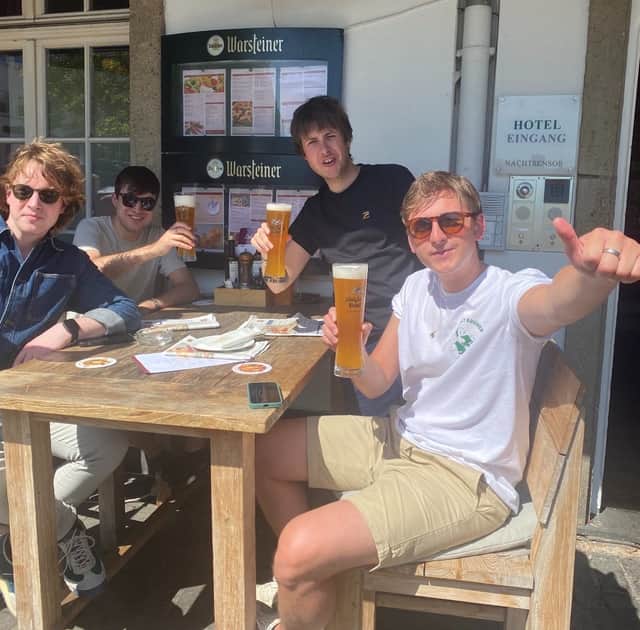 The Sherlocks take a break from their European tour in Koln Germany