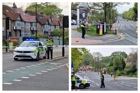 Police have confirmed that a crossbow and firearm were recovered at the scene of a serious incident on Otley Road, Headingley.