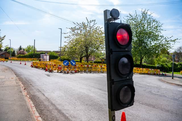 (Stock image). Temporary two-way traffic lights are now in place on the A64 York Road.