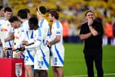 SUPPORT: For Leeds United boss Daniel Farke, right.