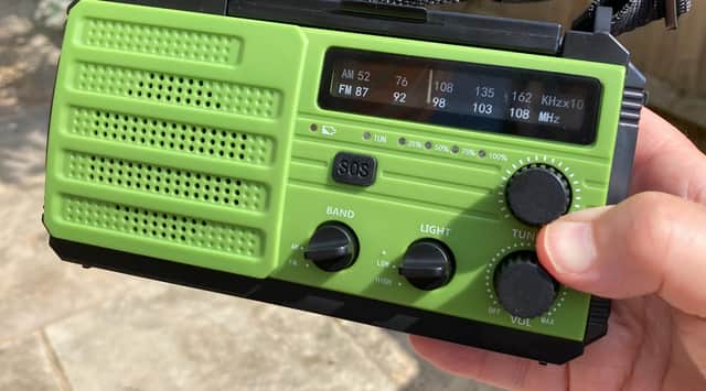 Workhorse:  the Ryichi wind-up radio is compact but could be a lifesaver