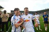 CHART TOPPER: Leeds United striker Joel Piroe, right, on two fronts.