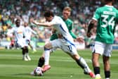 TITLE PURSUIT: For Leeds United and Brenden Aaronson, above, at Plymouth Argyle.