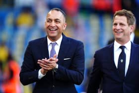 BACK IN THE BIG TIME: Leeds United under chairman Paraag Marathe, left.