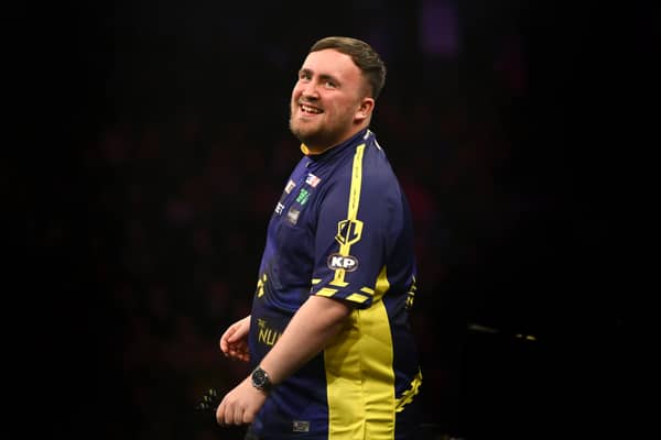CHEEKY MESSAGE: On Leeds United's promotion from darts world champion Luke Littler.